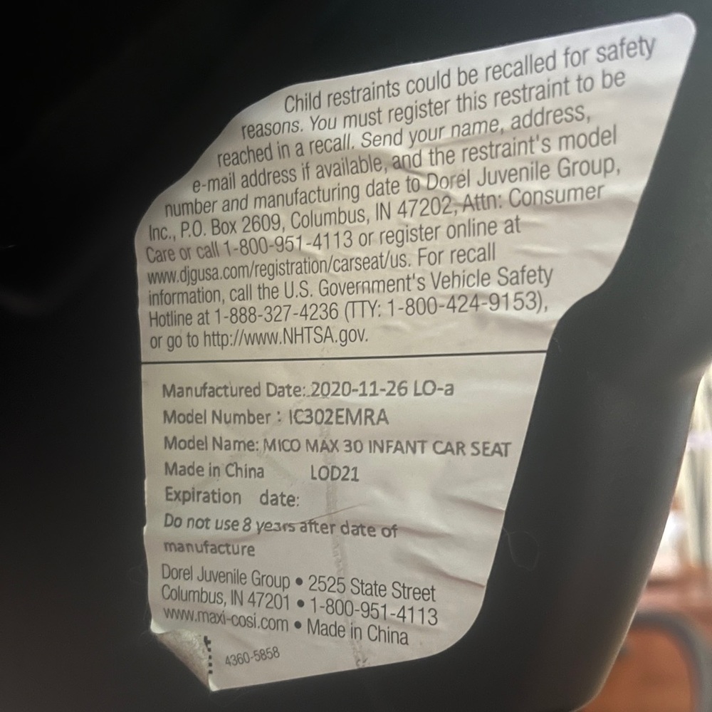 Car seat and stroller set